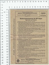 DDR Bedienungsanweisung für