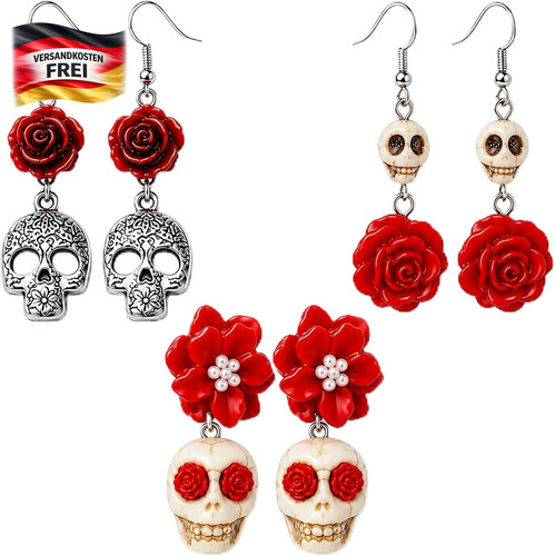 Gothic ohrring set mit - gothic,