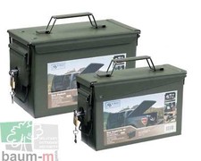 Munitionskiste US mit Schloss oliv Werkzeugkiste Box abschließbar Cal. 30 o. 50