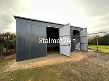 Blechgarage 8x6x3,5m Lagerraum