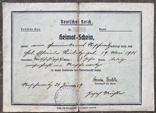 Heimat schein deutsches - -,