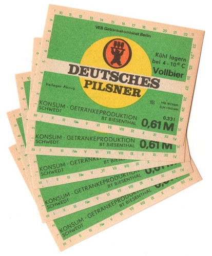 Ddr bieretikett bt - 1,