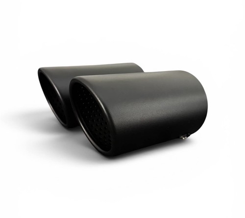 Auspuffblende schwarz für - 2x,