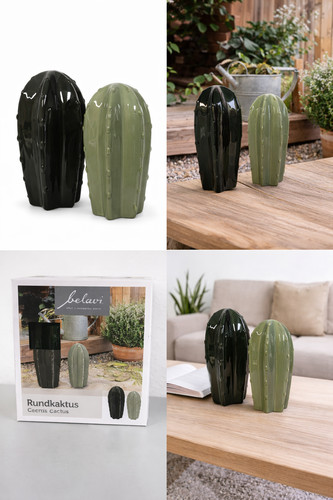 Keramik kaktus deko - keramik, set