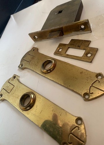 Antiker messing türschild - antiker,