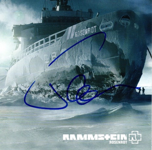 Till lindemann autogramm - lindemann,