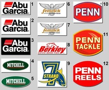 Aufkleber - Abu Garcia / Berkley / Fenwick / Mitchell / Penn / 7Strand - Auswahl