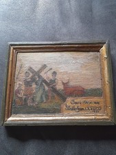 Antikes Votivbild Gemälde Heiligenbild ExVoto 1823