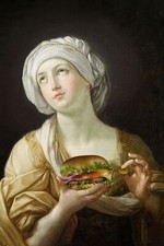 Keilrahmenbild KOMAR HEALTHY BURGER BxH 60x90 cm