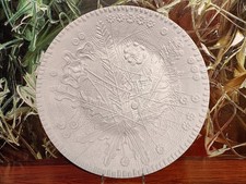 ROSENTHAL Studio-Linie, edler Wandteller Ø 36,5cm weiß Relief, Feldblumen