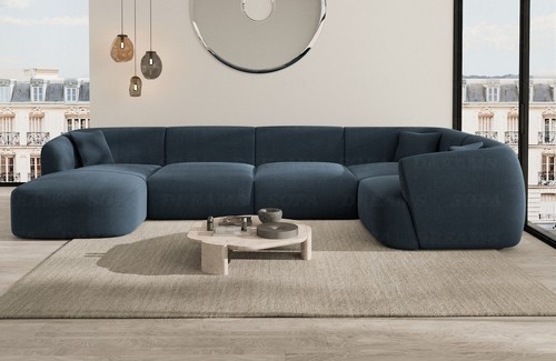 Sofa stoff wohnlandschaft - sofa,