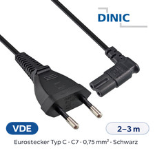 Netzkabel Eurostecker-IEC C7