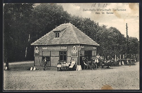 Ansichtskarte tiefensee - ansichtskarte,