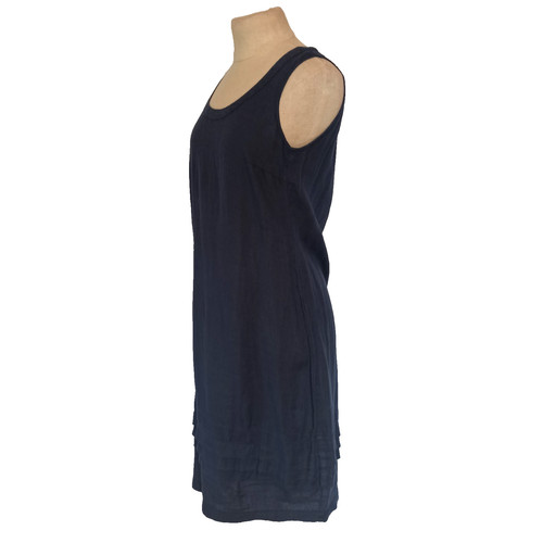 Backstage leinen kleid dunkel - leinen,