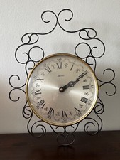 ZentRa Wanduhr, Wand Uhr, Gusseisen, Glas, Zeitmesser, Uhrzeit, Zeit Messer