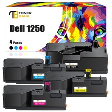 4x Toner für Dell 1250 1250C 1350CNW 1355CN 1355CNW C1760NW C1765NFW C1760NF XXL