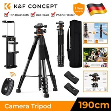 K&F Concept Kamerastativ 190cm Handy-Stativ Reisestativ für Kamera /DSLR/Phone