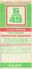 Lotto Schein 6 aus 49 VEB