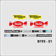 F1 Decal 1:18 Benetton B193  Set A - Patrese - Schumacher Formel 1 - 1993