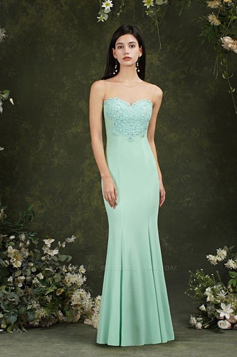 Damen illusion neck abendkleid - illusion,