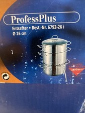 Schulte Ufer Entsafter Loop Dampfentsafter Fruchtentsafter Edelstahl SUS 26 cm