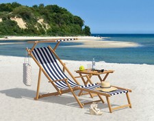 Holz-Liegestuhl klein oder