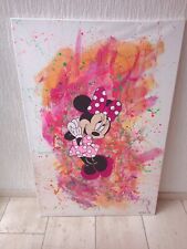 Minnie Mouse Pop Art Original von Künstlerin Handgemalt Acryl auf Leinwand 2022