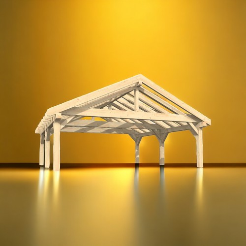 Doppelcarport satteldach high - doppelcarport,