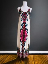 Kleid Italy Maxikleid Hippie Ibiza 38 40 42 Ethno Strand St.Tropez Indian