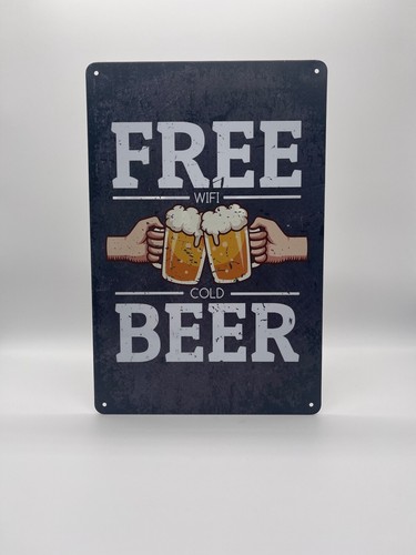 Blechschild free beer - beer, 20x30cm