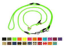 Mystique Hunting Profi Umhängeleine 6mm mit Zugbegrenzung Hundeleine Moxonleine