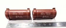 2x RFT EGG Keramik Draht Widerstand 80OHM 80Ω 0,5W 1% Drahtwiderstand AUDIO NOS