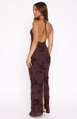 Women white fox dress brown - women,