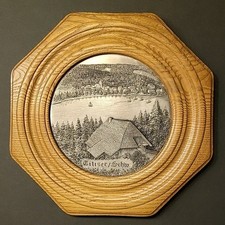 Titisee / Schw. * Echt Zinn Relief Wandbild   A.Brassmayr Handarbeit...