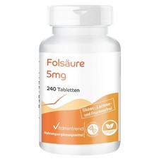 Folsäure 5mg - 240 Tabletten