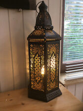 Orientalische Tischlampe , Tischleuchte, " TUAREG " Schwarz/Gold