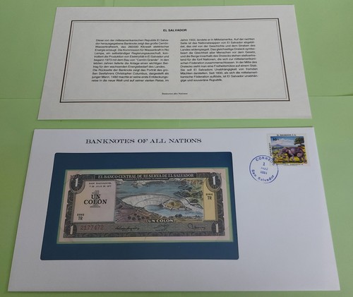 Banknotenbrief el salvador - -,