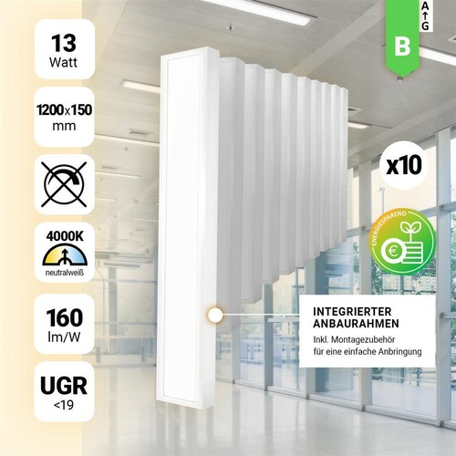 10x led anbauleuchte - led,