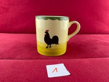 Zeller Keramik - Hahn und Henne - 1 x Henkelbecher / Kaffeetasse 200ml + Name