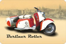 Blechschild schild 20x30 cm - Berliner Roller SR 59 Simson DDR Ostalgie Moped