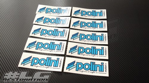 Aufkleber polini 10stk 12x4cm - polini,