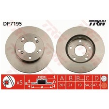 2x TRW Scheibenbremse vorne