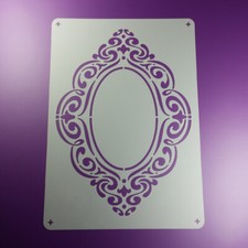 A3 Schablone Ornament Rahmen