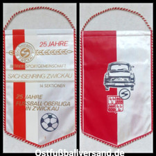 Orig. DDR Wimpel 25 Jahre BSG Sachsenring Zwickau Oberliga FSV Zwickau Trabant