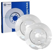 2x HELLA PAGID BREMSSCHEIBEN