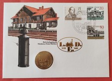 Eisenbahn Saxonia  Numisbrief vom  4.Apr.1989  mit 5 Mark 1988 Saxonia TOP !!!
