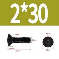 M2 DIN 7991 12.9 Stahl