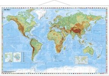 Weltkarte physisch wandkarte - weltkarte,