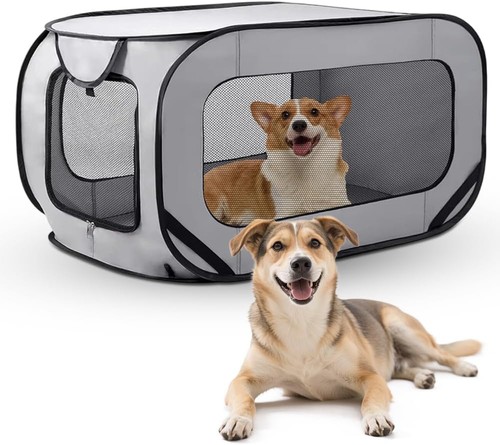 Faltbare hundebox 94x53x53 - faltbare,