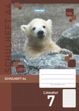 3 Schulhefte DIN A4 Lineatur 7